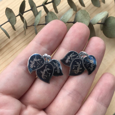 Siam Sterling Pierced Earrings Jewelry Bloomers and Frocks